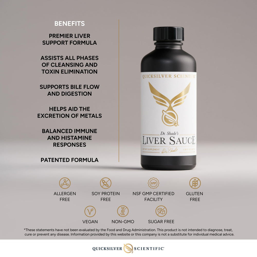 Quicksilver Liver Sauce milk thistle closeup emphasizing liver-supporting botanicals