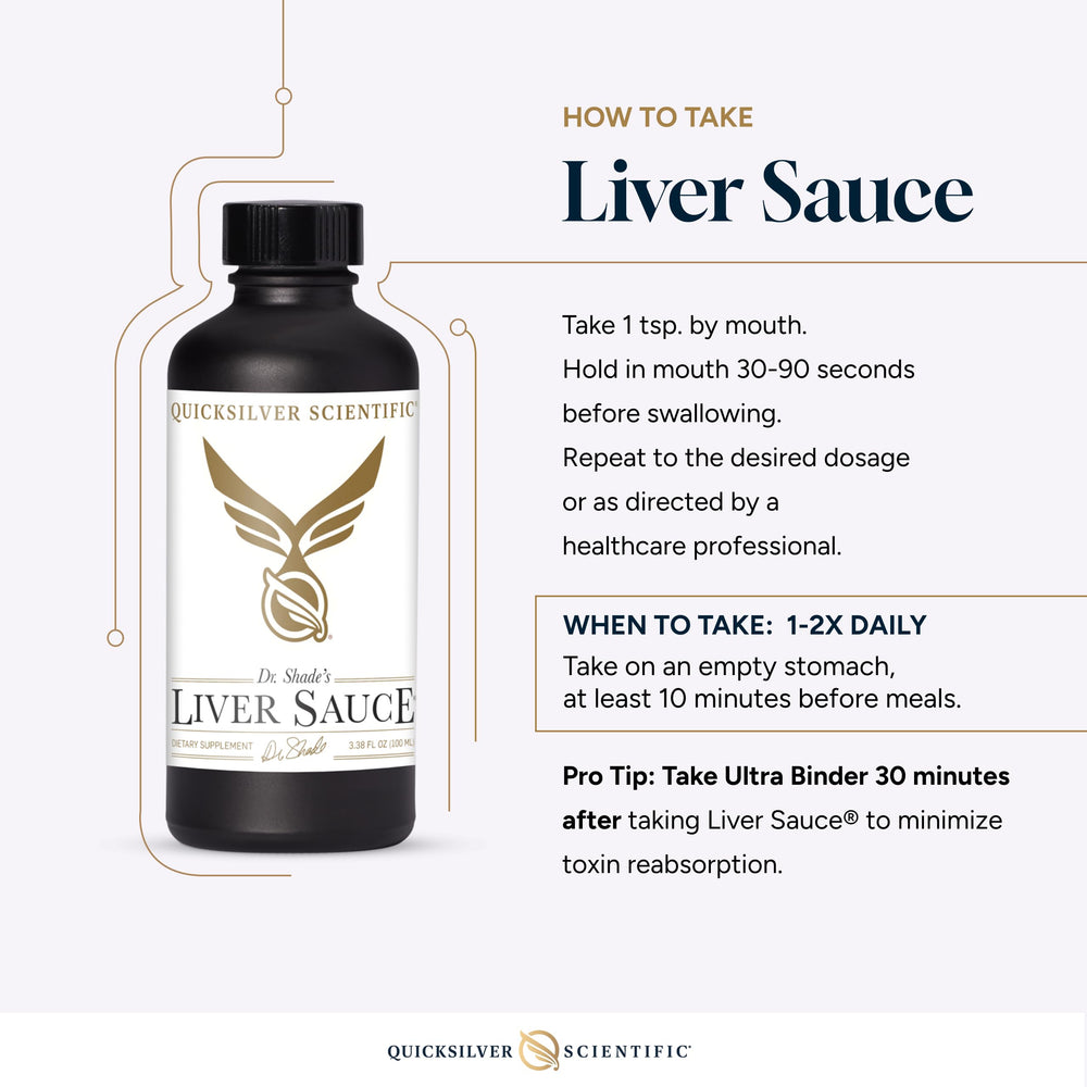 Quicksilver Liver Sauce vegan and soy-free label indicating a clean option