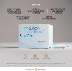 Quicksilver Scientific alpine spring water detail emphasizes pure hydration base