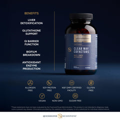 Dandelion extract element in Clear Way Cofactors bottle for liver-support notes