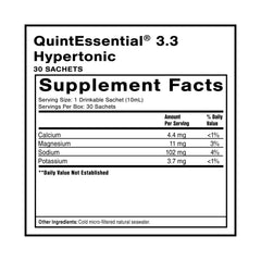 Quicksilver Quintessential 3.3 sachet with sea minerals aiding hydration