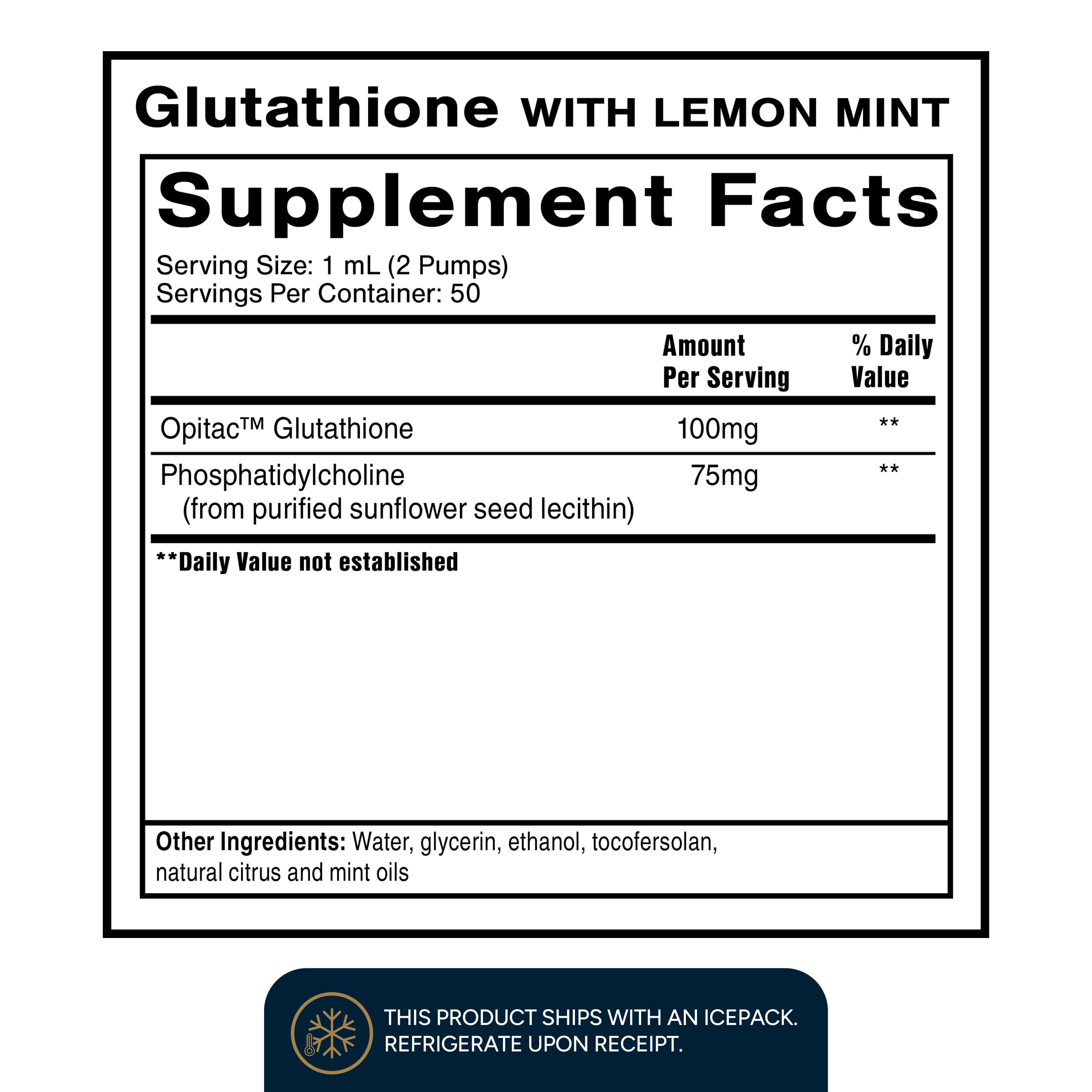Pouring liposomal glutathione from the dropper into a glass for easy use.