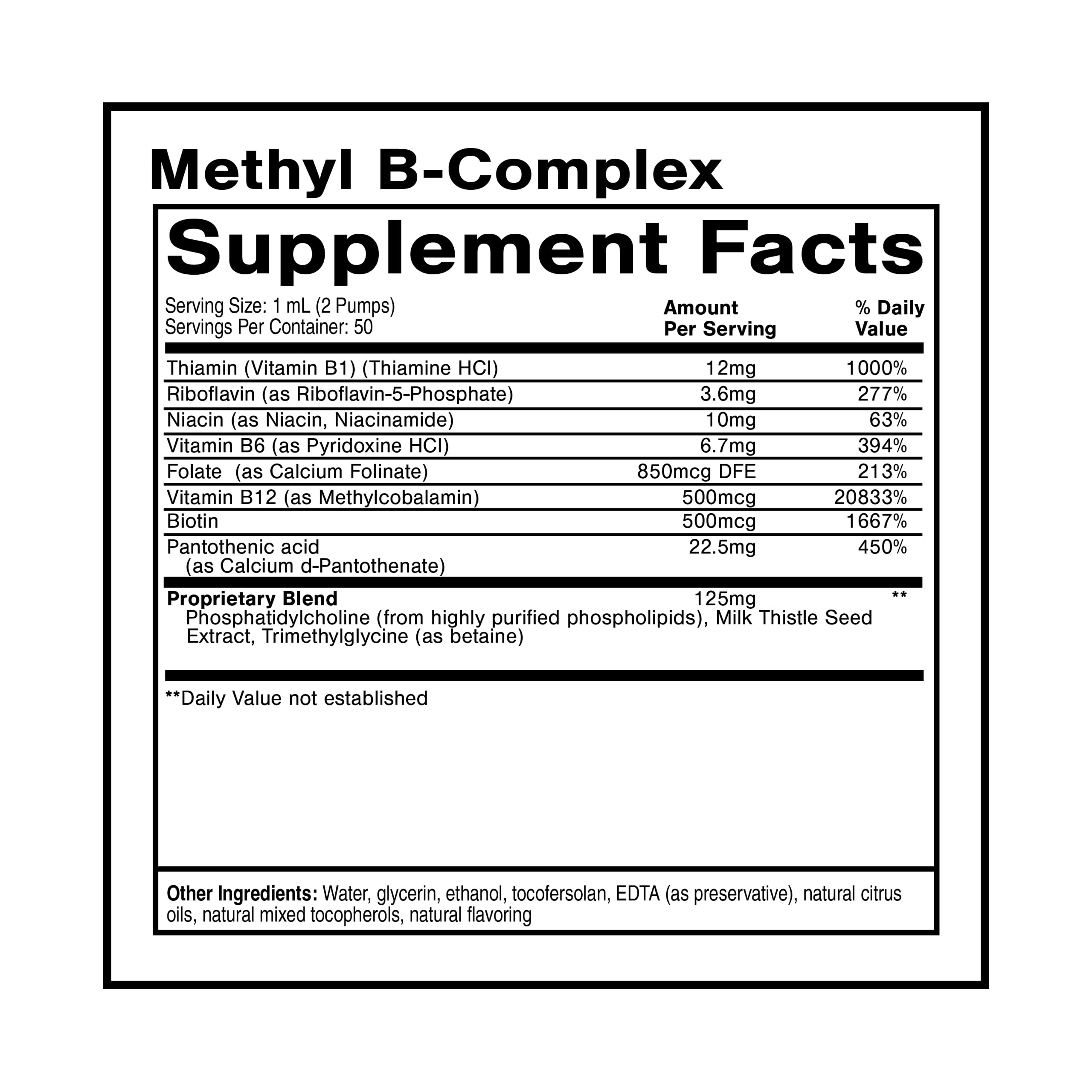 Quicksilver Scientific Methyl B Complex liquid dropper aids quick uptake through the mouth.