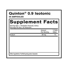 Quicksilver Scientific original Quinton ampoules close-up showing single servings