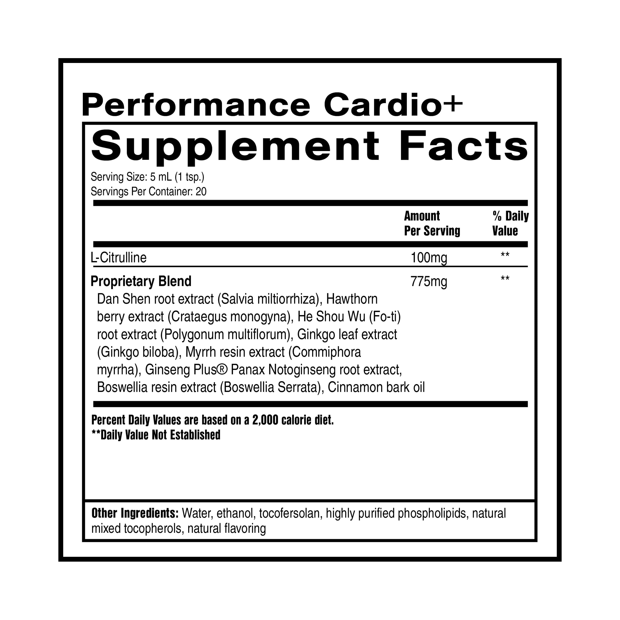 Quicksilver Scientific Performance Cardio+ liquid drops enabling convenient mouth absorption.