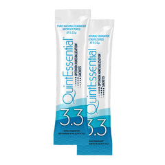 Quicksilver Scientific Quintessential 3.3 sachets in travel packaging for easy hydration