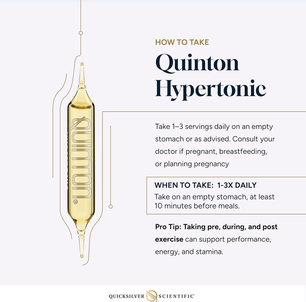 Quicksilver Scientific Quinton electrolyte minerals support quick recovery during exertion.