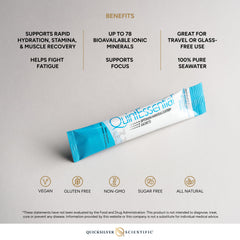 Quicksilver Quintessential 3.3 minerals support hydration and endurance during exertion