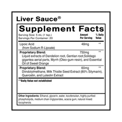 Salsa hepática de Quicksilver Scientific: sabor suave y apoyo para la salud hepática.