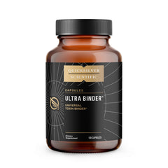 Quicksilver Ultra Binder bottle front for gut support.