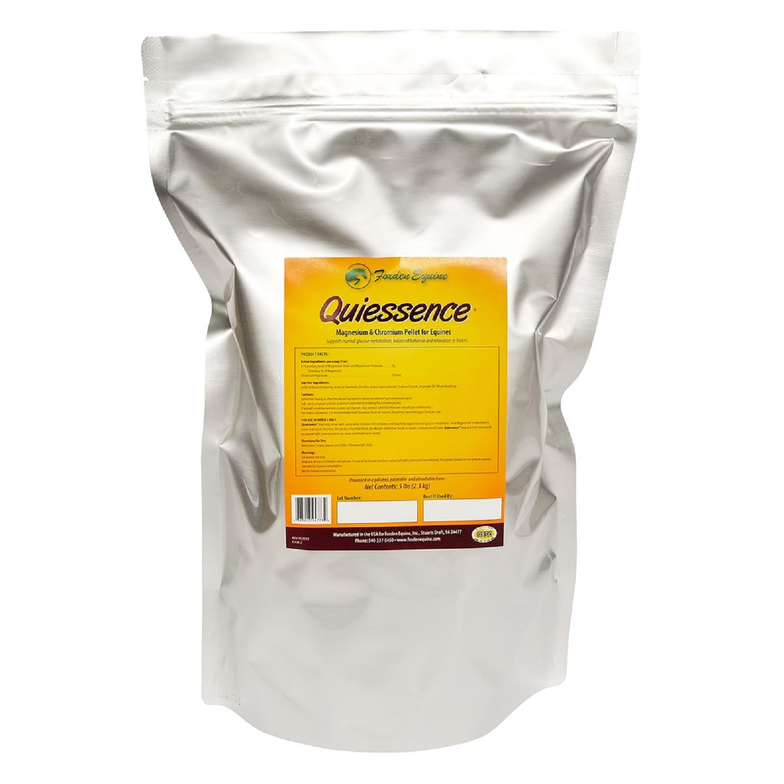 Quiessence small-5-pound pellets banana closeup showing a palatable supplement.