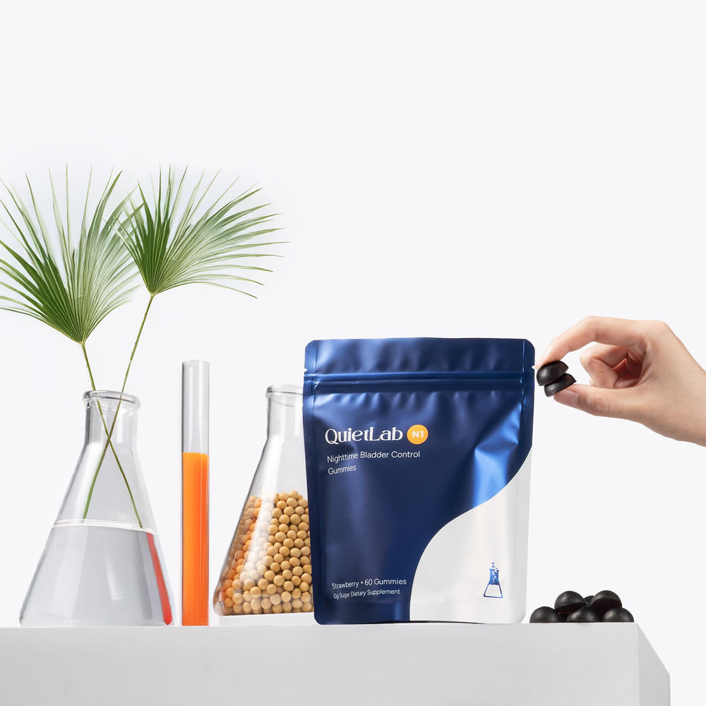 QuietLab N1 gummies sleep-friendly blend focus magnesium and ashwagandha calming effect.