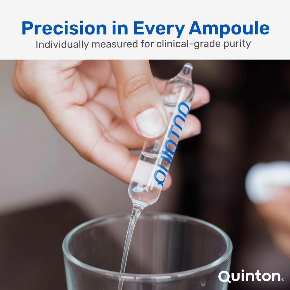 Daily-use setup featuring Quinton isotonic ampoules