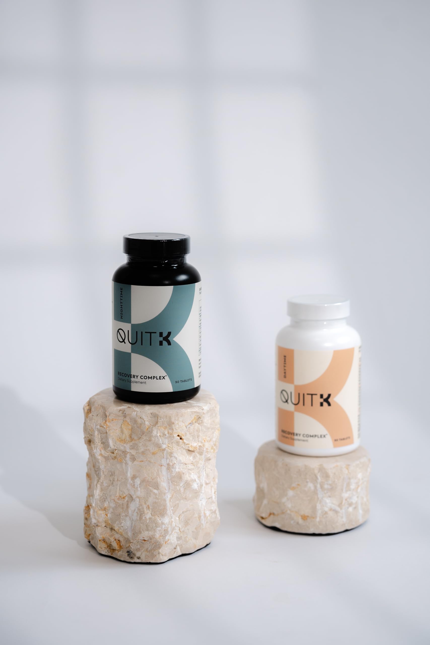 QuitK Recovery Nighttime capsules promote relaxation and restful sleep throughout the night.