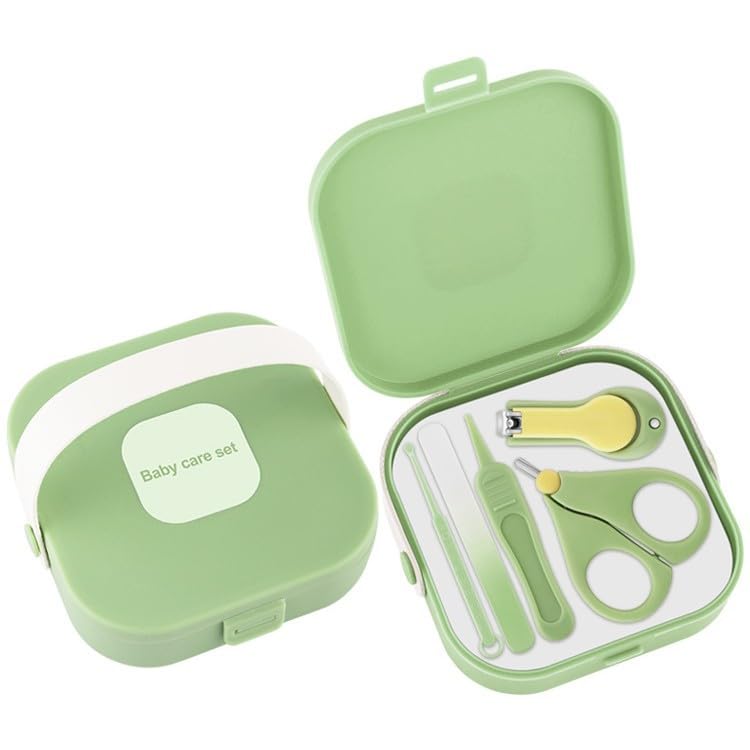 Qunlions life baby nail care set clippers-glass-file for precise tiny-nail grooming.