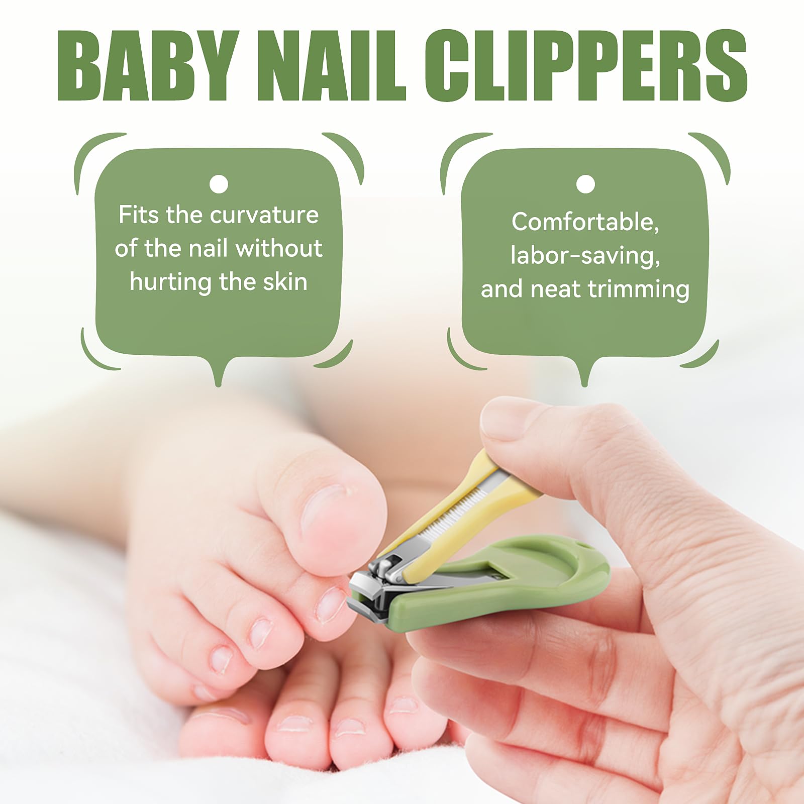 Qunlions life baby nail care set nose-cleaner-tweezers helps clean noses safely.