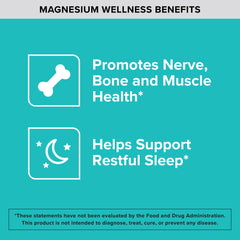 Qunol Magnesium 420mg bottle label highlighting gluten-free and no artificial flavors.