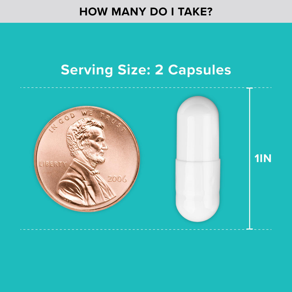 Close-up of Qunol Magnesium 420mg capsule with smooth coating for easy swallowing.