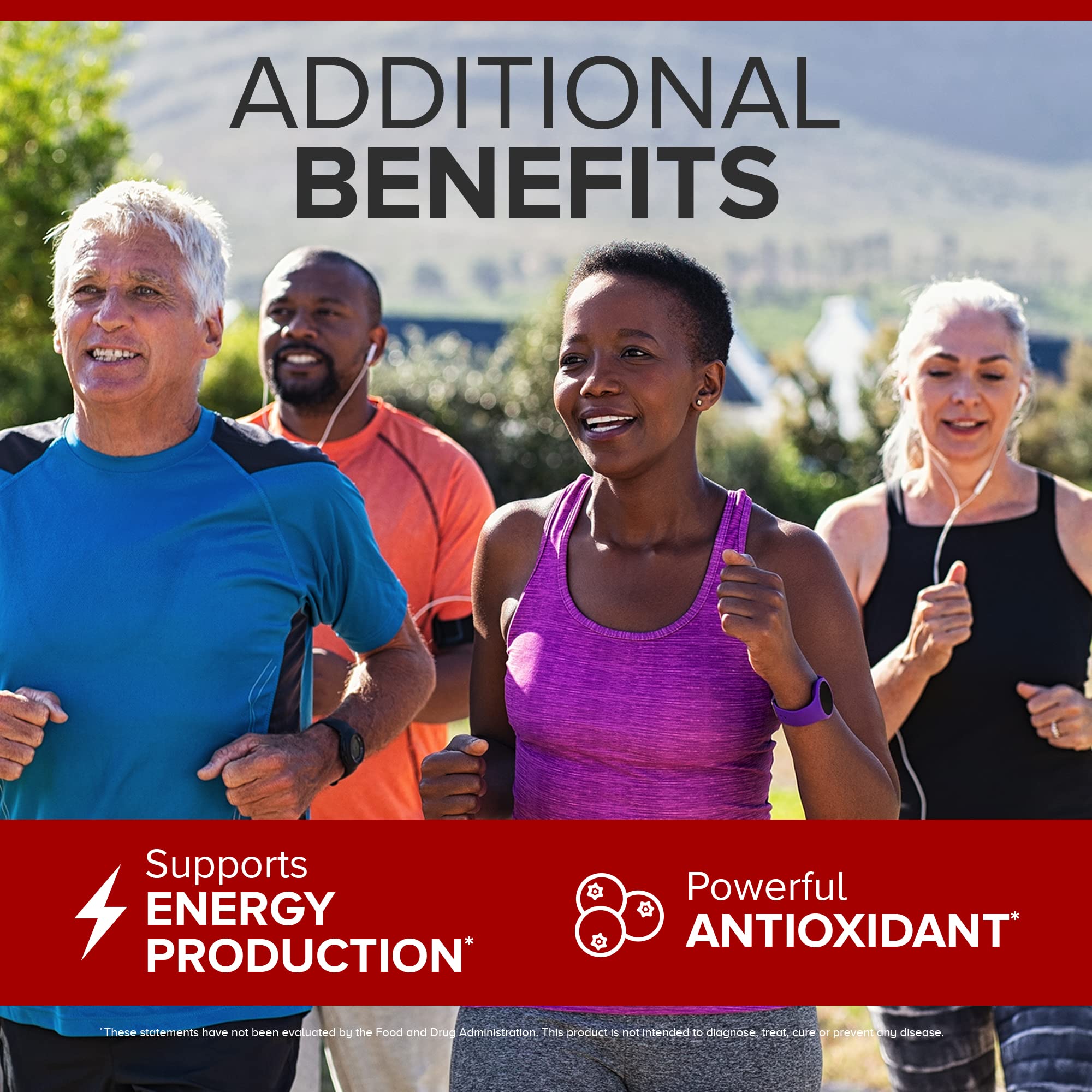 Qunol Ultra CoQ10 label reflecting 3X better absorption claim.
