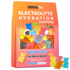 Quorinthiumax Electrolyte Gummies blue raspberry for fast on-the-go hydration and flavor.