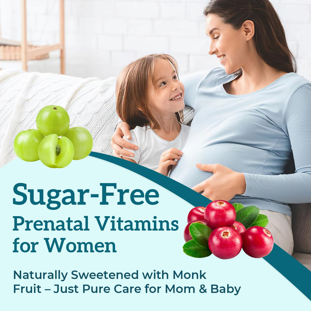 Quorinthiumax Prenatal Gummies on-the-go pouch enables easy daily dosing.