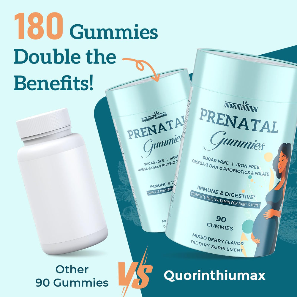 Quorinthiumax Prenatal Gummies sugar-free formula appeals to health-conscious moms.