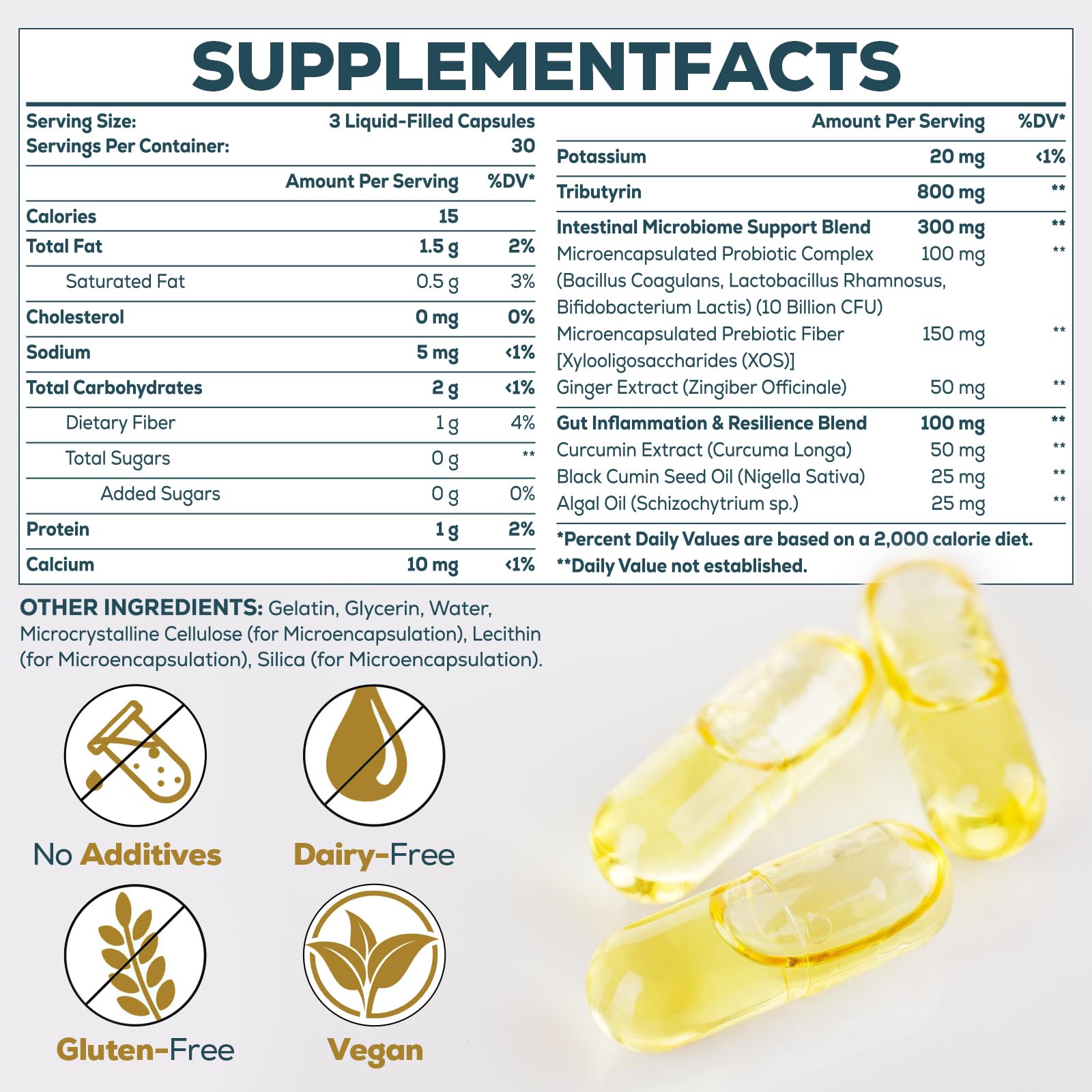 Quorinthiumax probiotic-prebiotic complex supports gut balance and digestive wellness.