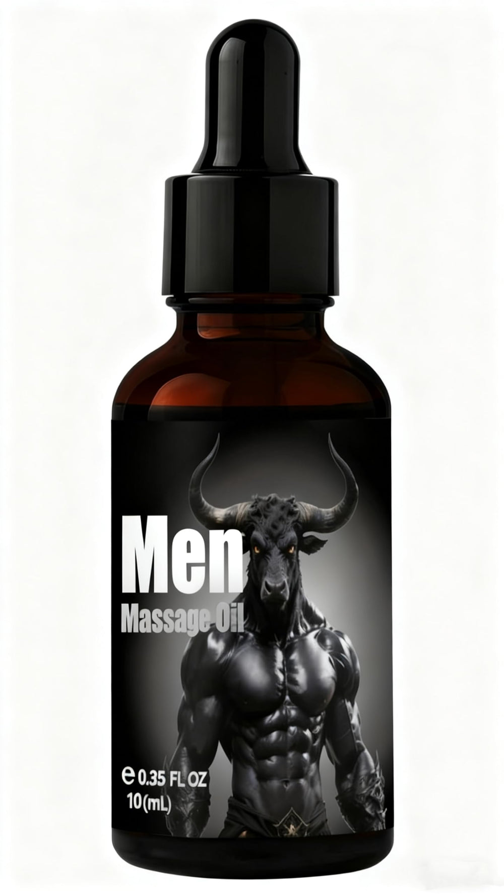 QUYAO Men Body Massage Essential Oil bottle pour for soothing muscle relief and daily self-care