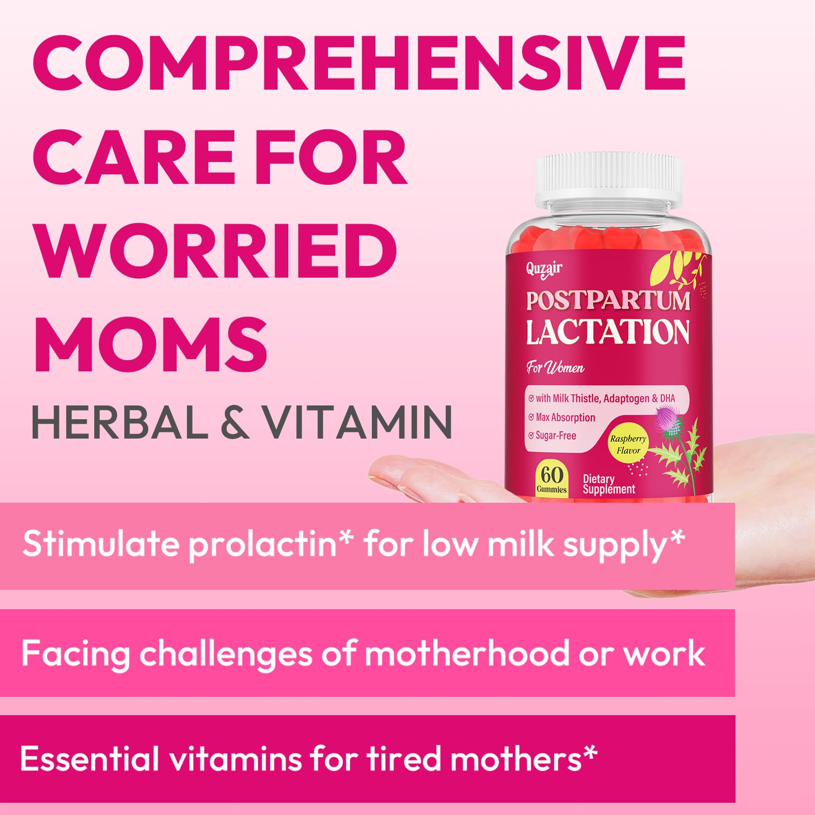 Quzair sunflower lecithin emulsifier bottle helps maintain milk consistency