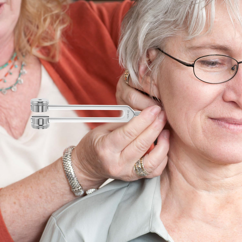 QWORK tuning forks mallet close-up for precise tones and tapping