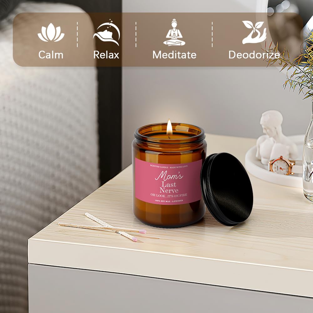 QWZify candle on a cozy coffee table, warm ambience.