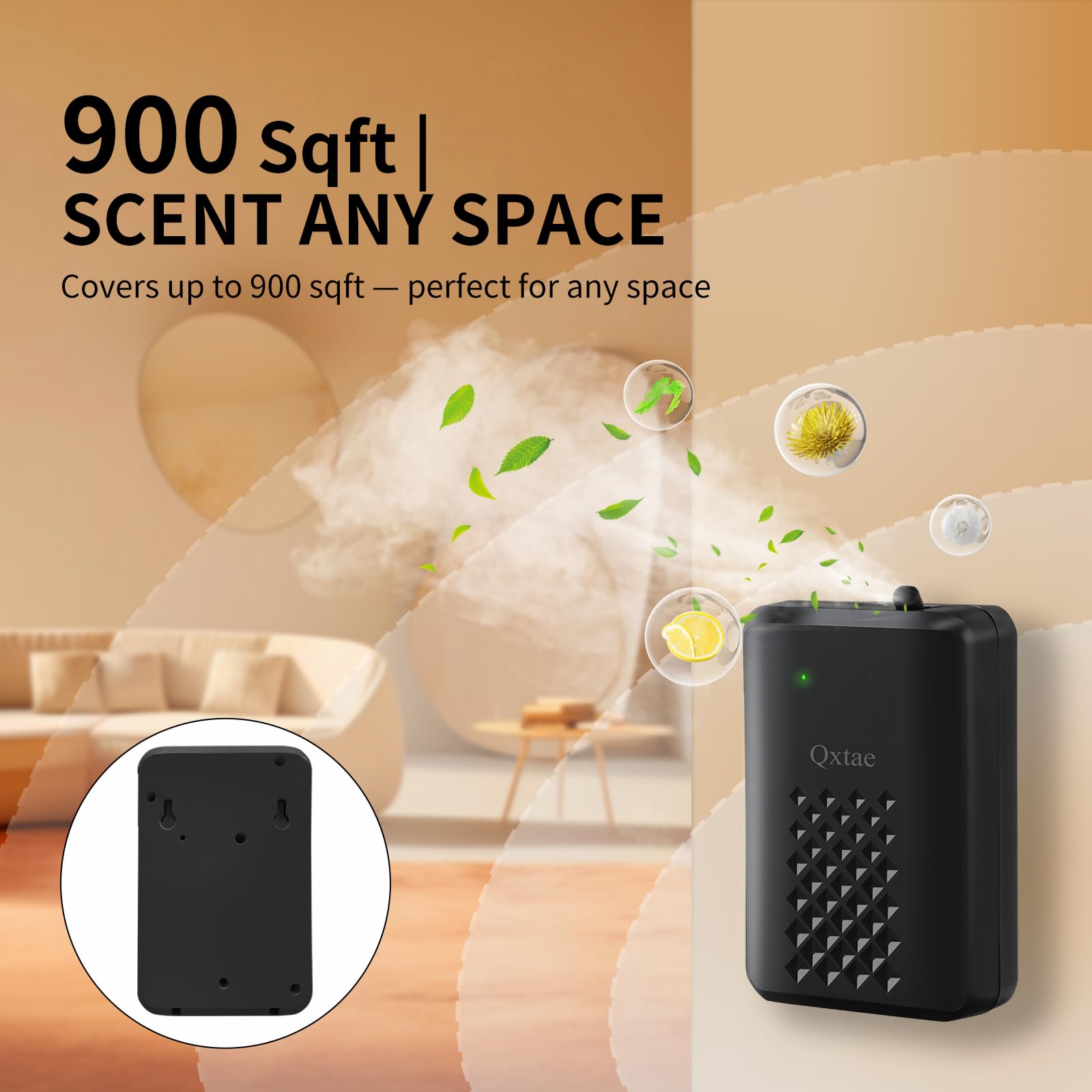Qxtae desk placement diffuser for convenient room fragrance at workspace.