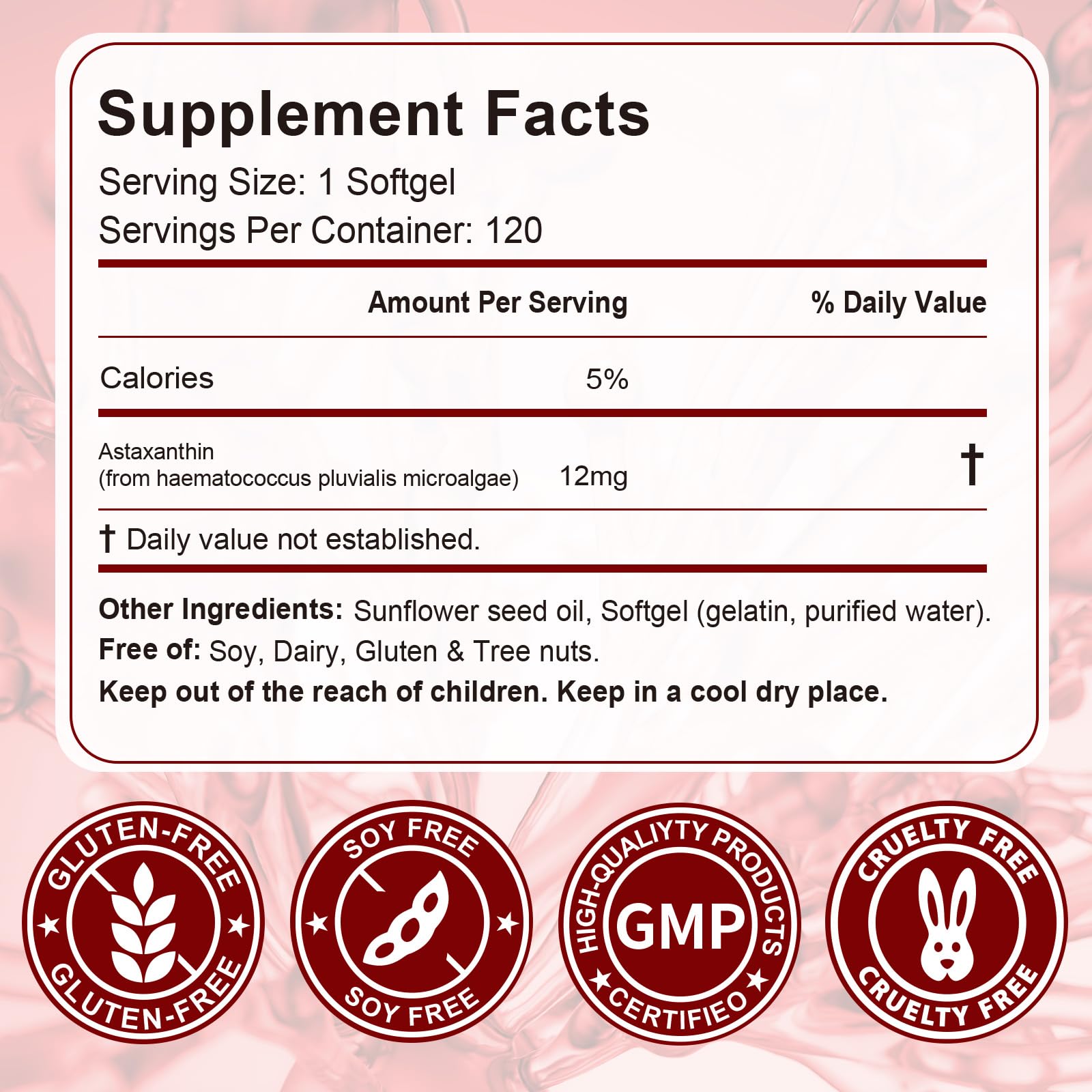 QYCOTXYR Astaxanthin bottle in hand emphasizes portability for on-the-go routines.