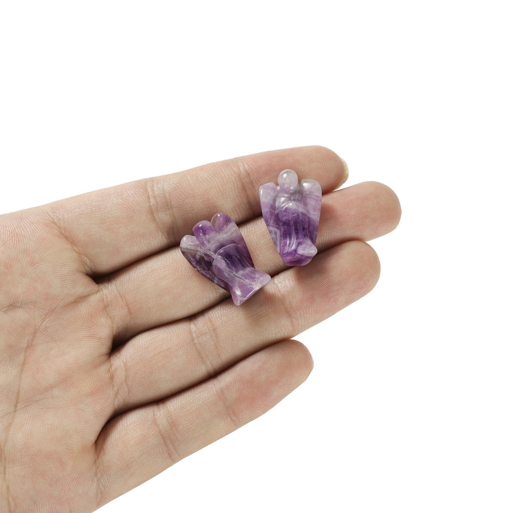 QYDCX amethyst angel figurine meditation tool for mindful rituals at home.