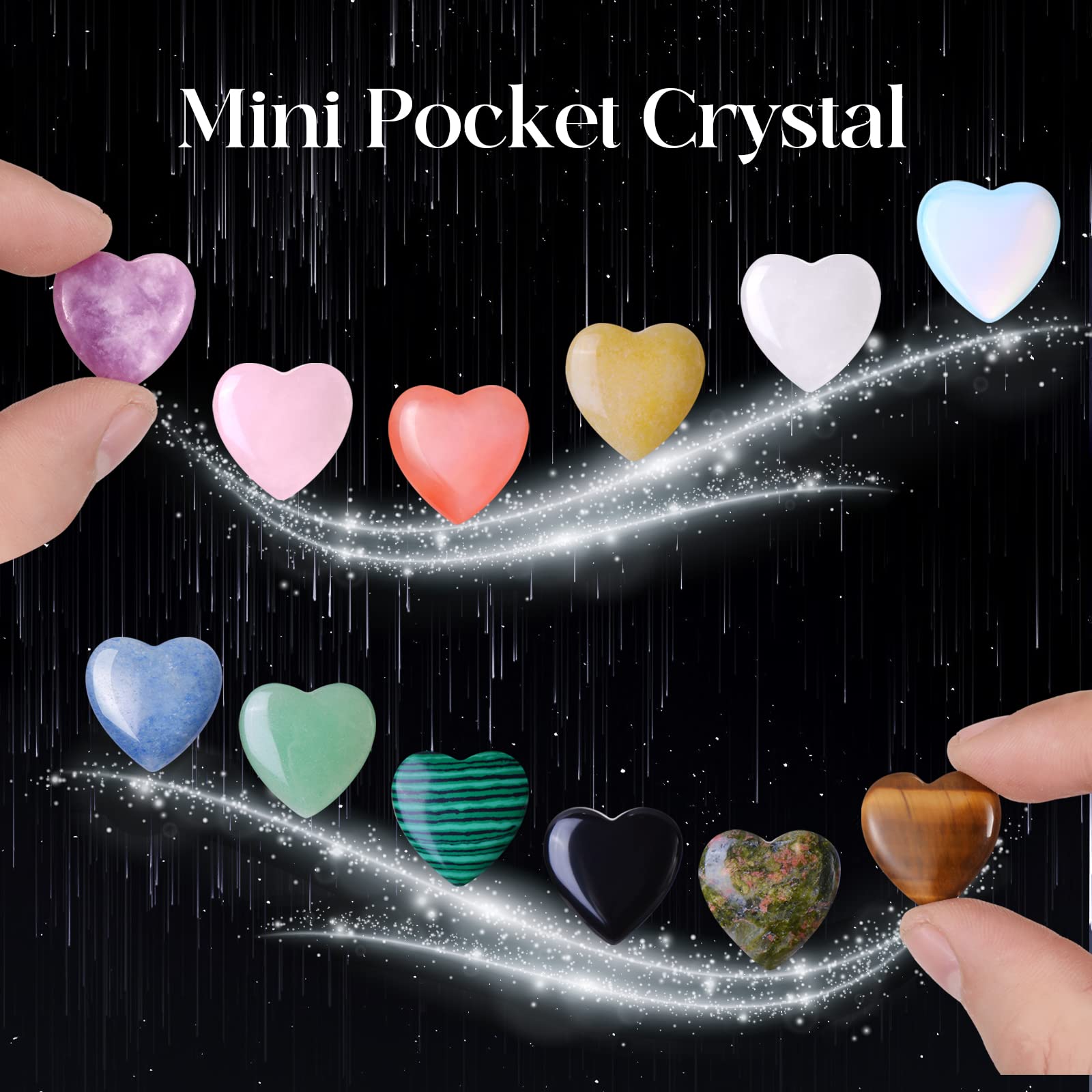 QYDCX heart crystal obsidian offers a sleek touch and protective vibes.