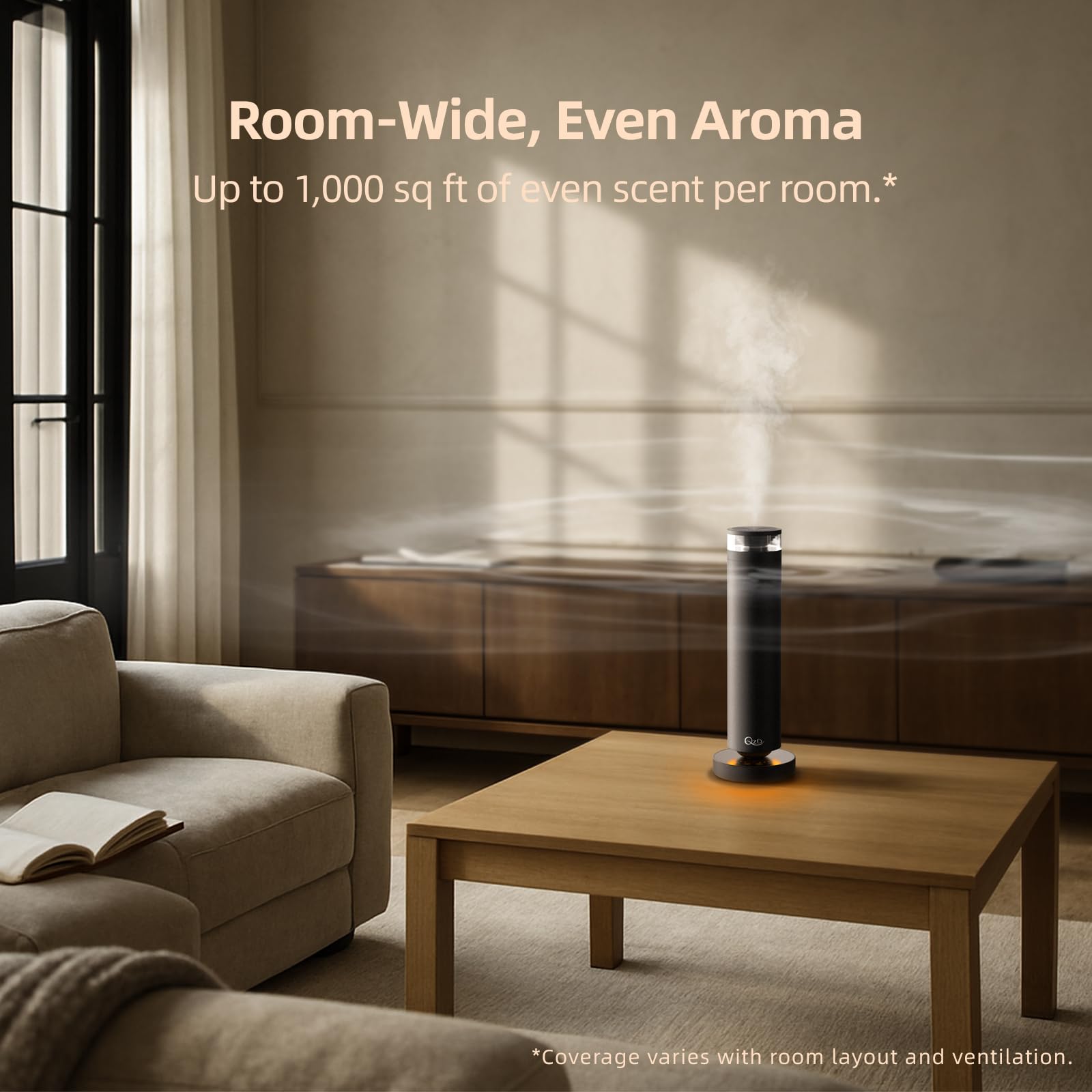 QZD A5 halo light adds hotel-style ambience to any room.