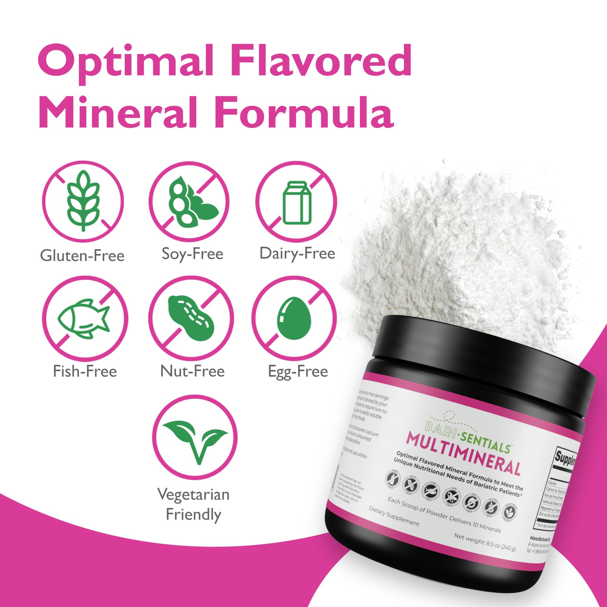Allergen-free and sugar-free formula supports daily hydration.