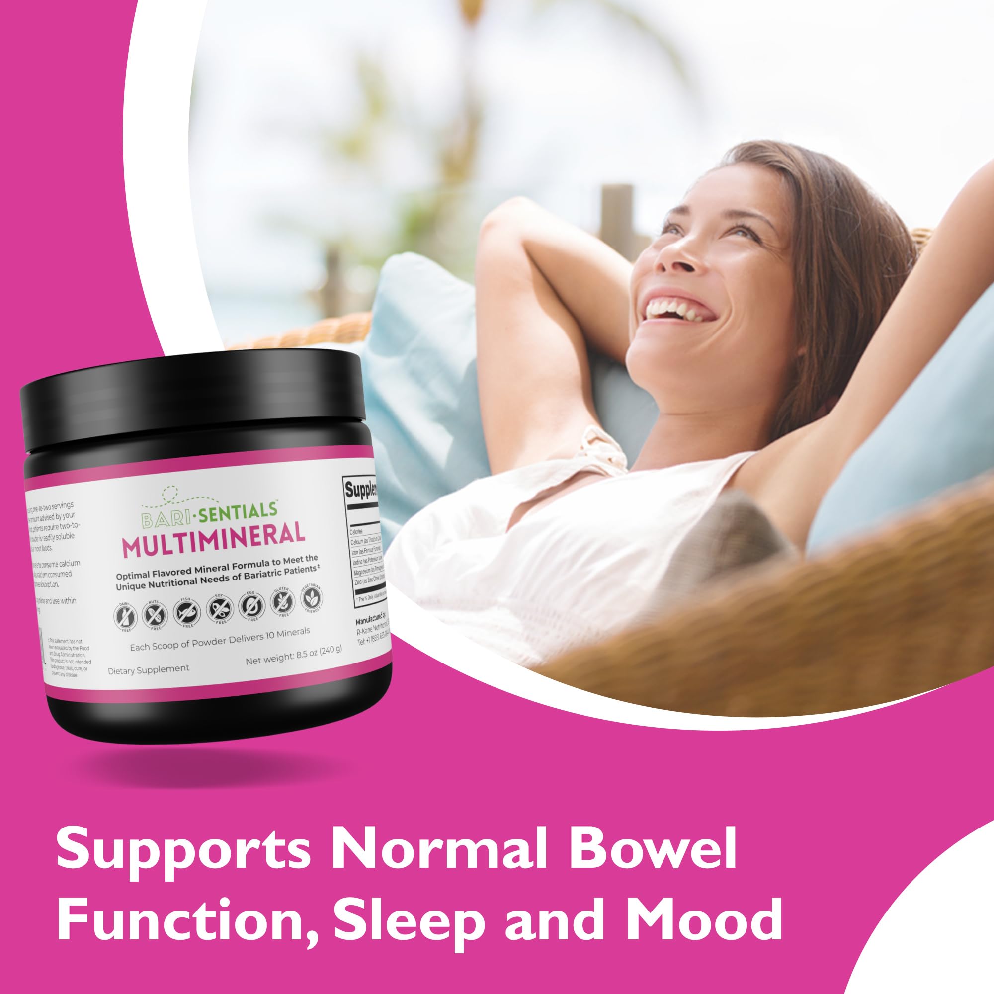 Dissolves easily in water for a smooth, refreshing mineral drink.