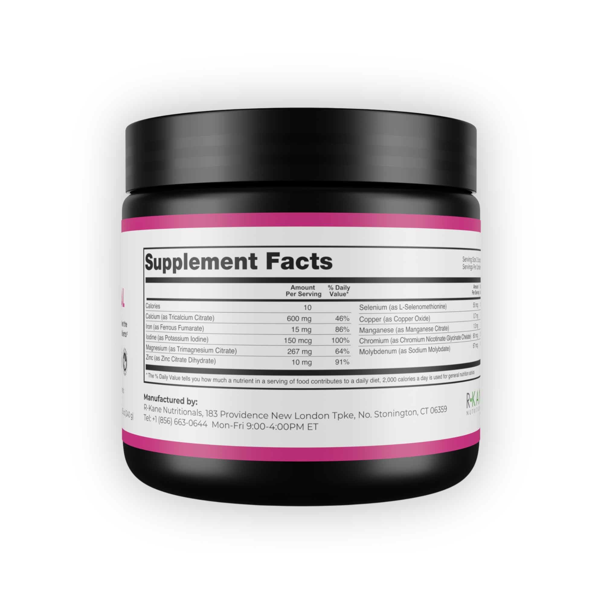 Barisentials strawberry lemonade drink in glass for daily mineral support.