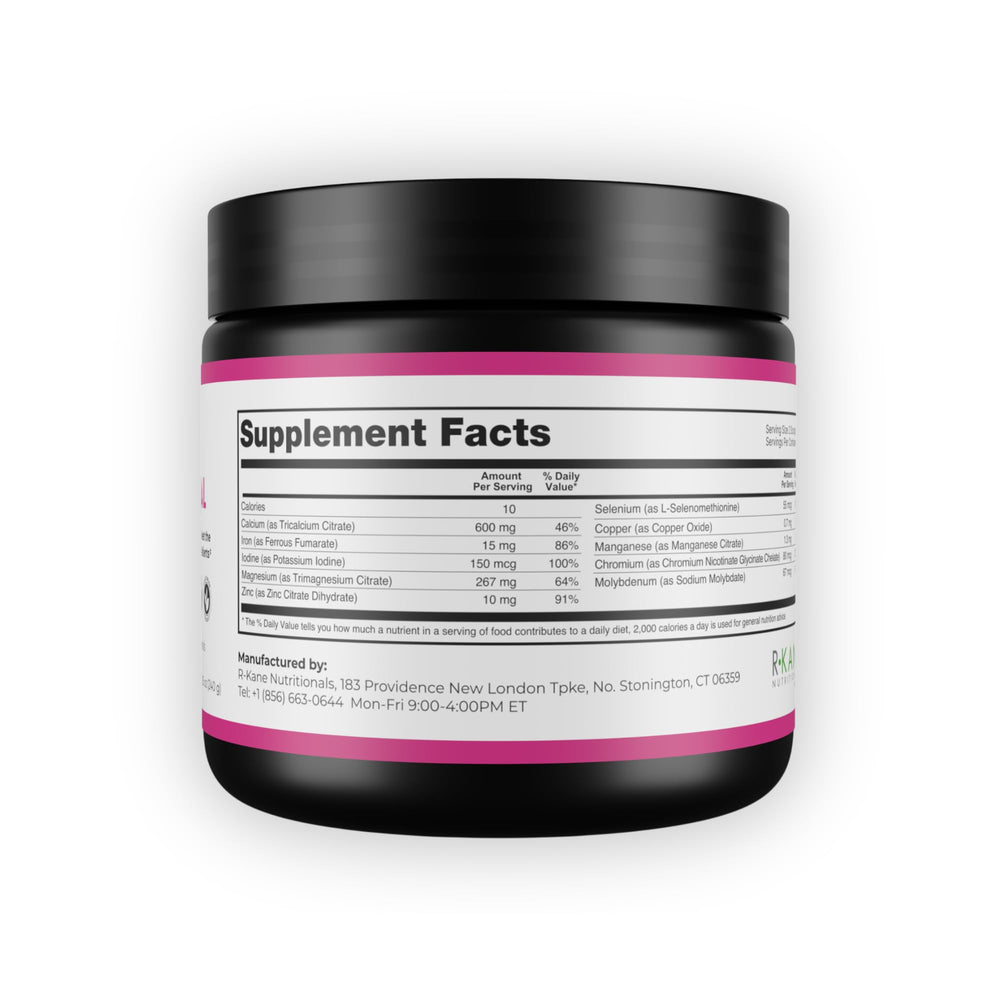 Barisentials strawberry lemonade drink in glass for daily mineral support.