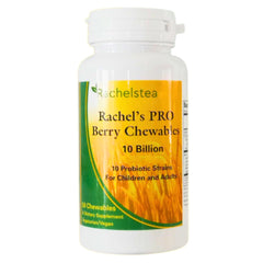 Rachelstea Pro Berry Chewables bottle front showing kid-friendly probiotic for daily support