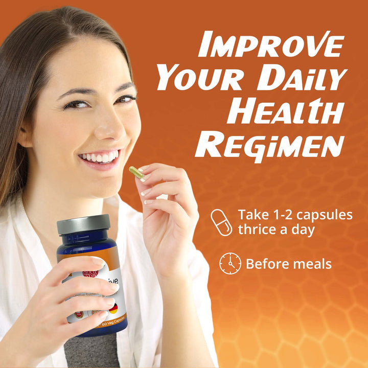 RaDoTech DigestActive capsules in hand suggesting practical daily gut health aid.