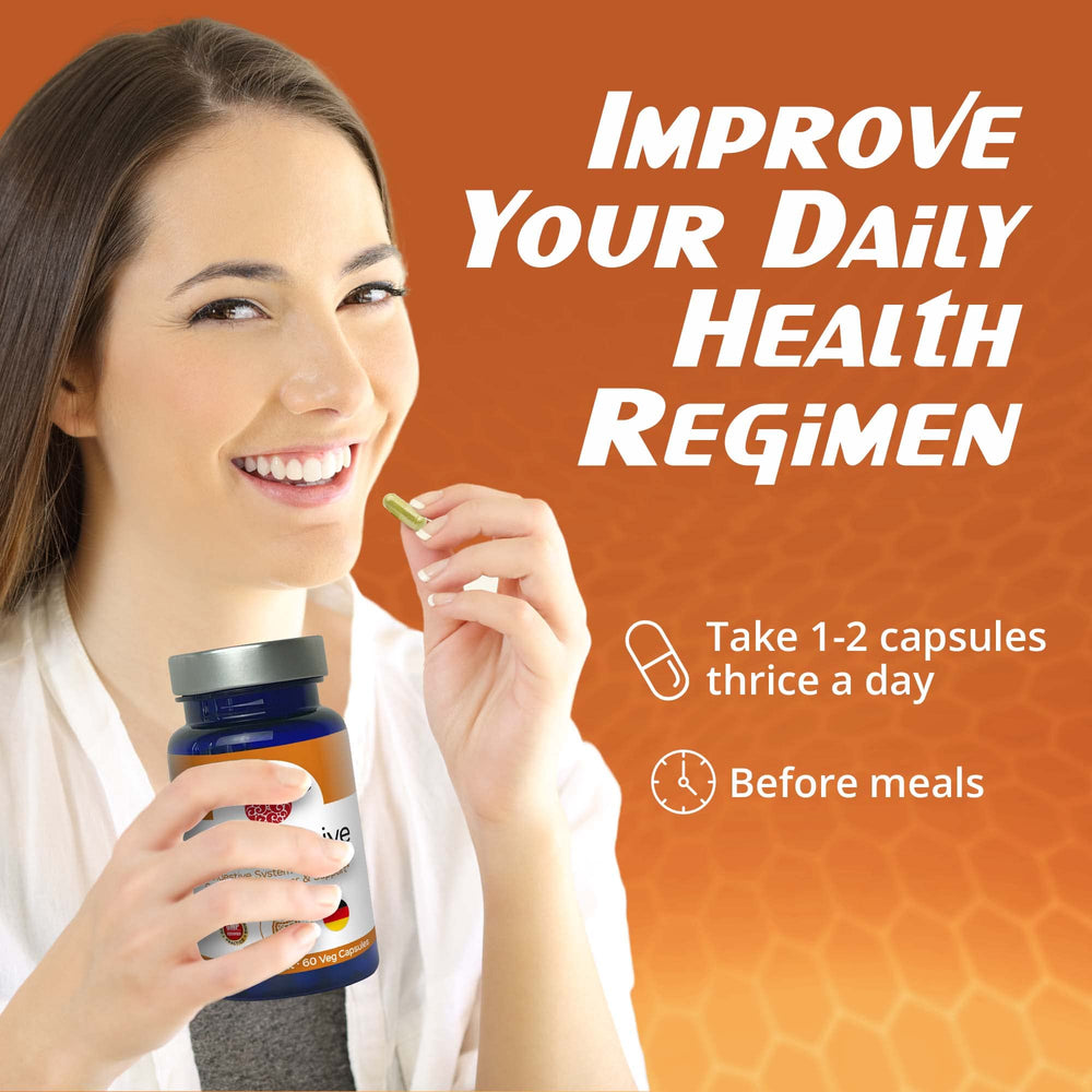 RaDoTech DigestActive capsules in hand suggesting practical daily gut health aid.