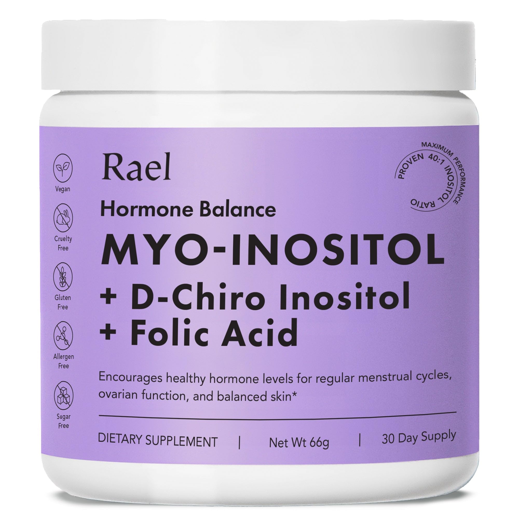 Rael Hormone Balance tub front – easy daily use for cycle support.