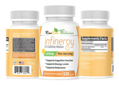 RaeSun Botanics Infinergy bottle pouring capsules for steady focus