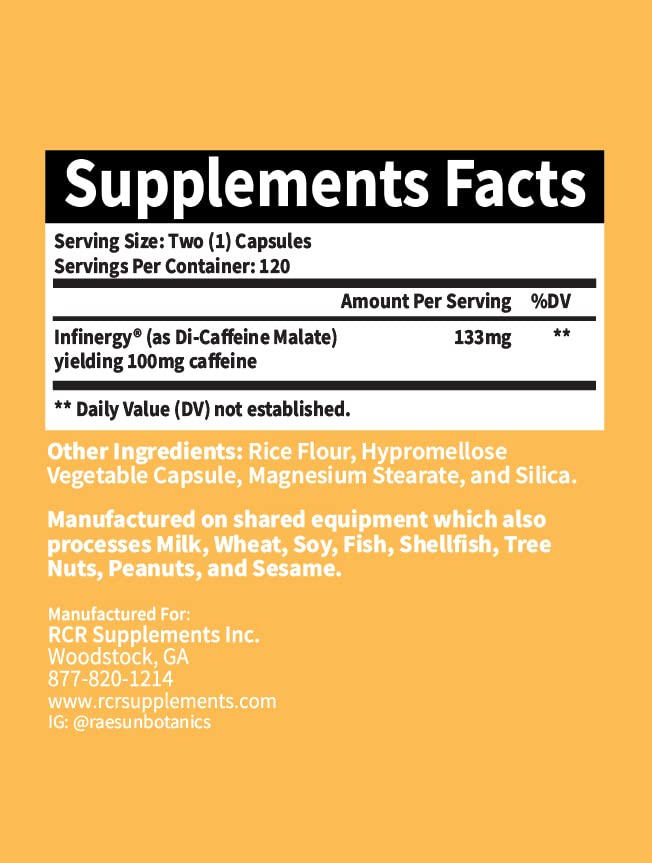 RaeSun Botanics Infinergy capsules macro shot for easy daily use