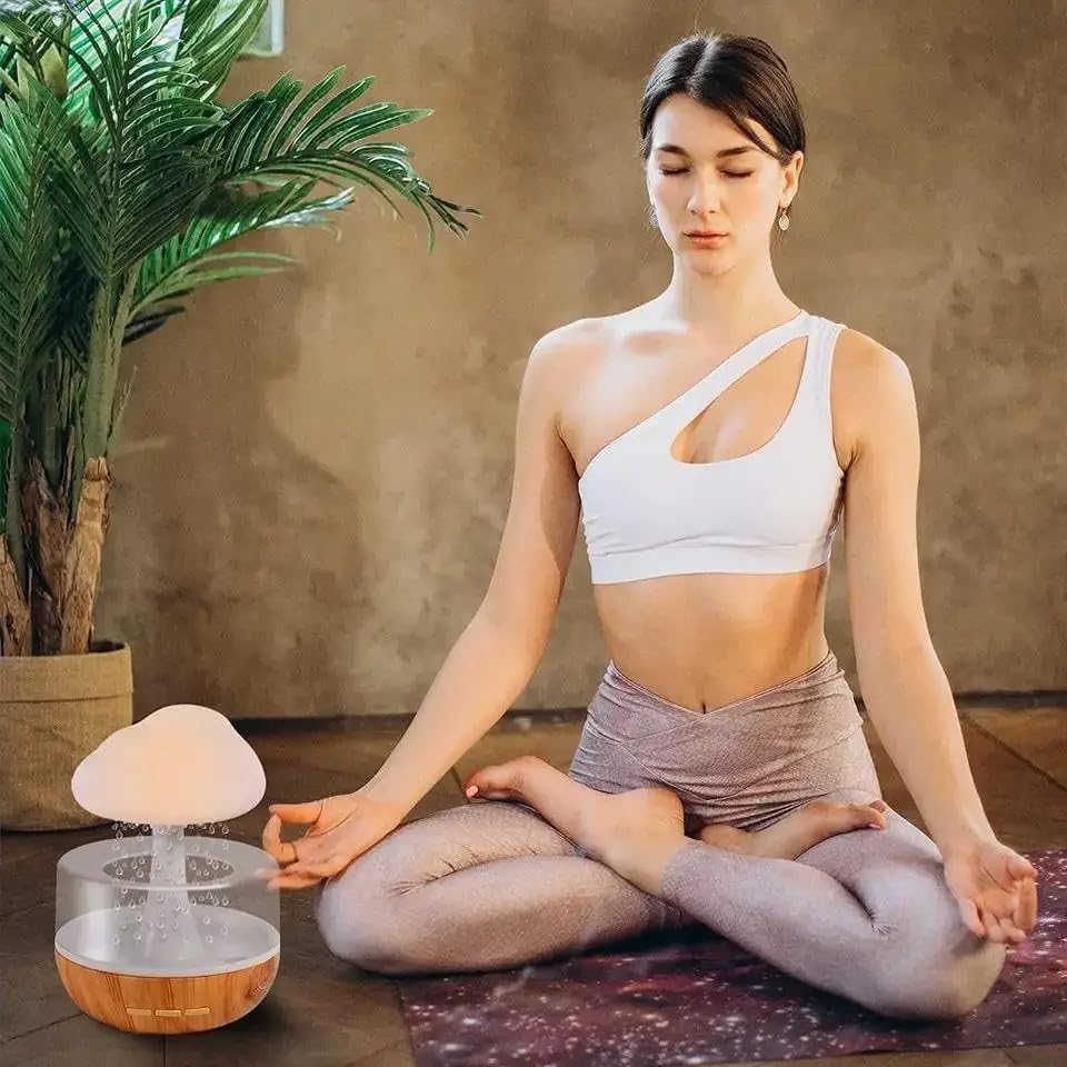 Rain Cloud aromatherapy diffuser supports your scent rituals