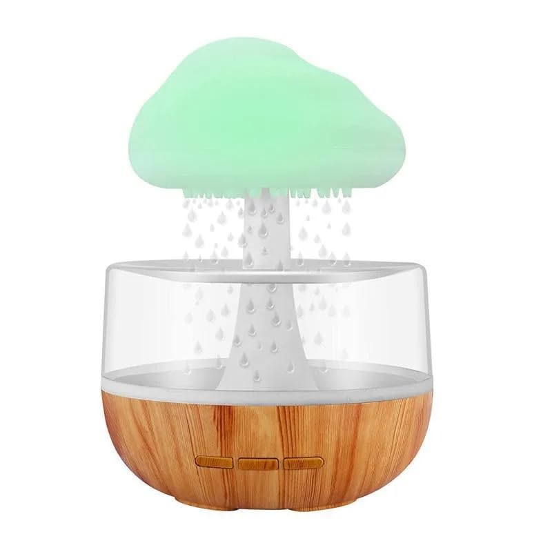 Rain Cloud ambient-room diffuser delivers gentle humidity and scent