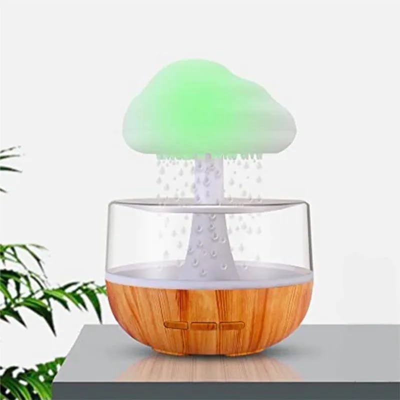 Rain Cloud humidifier with multicolor LED glow for calming ambient atmosphere