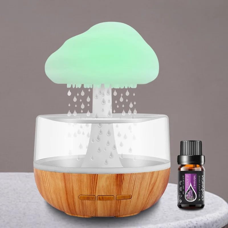 Rain Cloud wooden-accent design adds natural style to any room